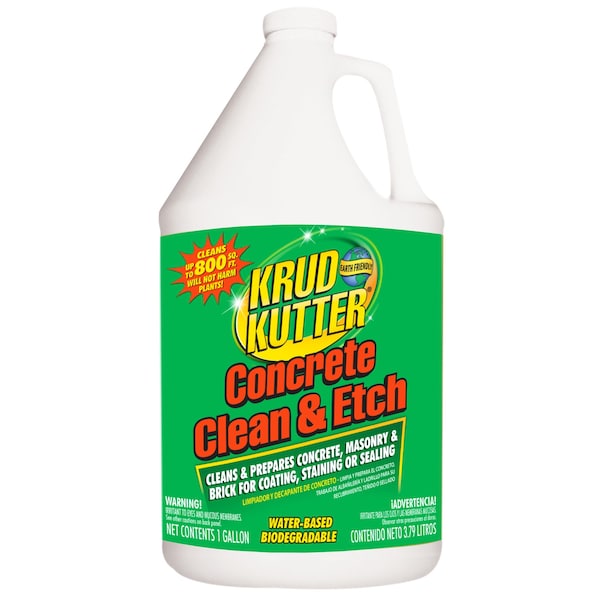 Krud Kutter Concrete Clean and Etch, 1 Gal CE012 Zoro